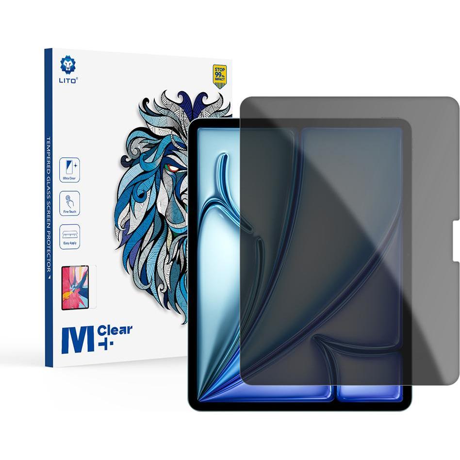 Lito - 2.5D Classic Glass - iPad Air 13 (2024) / Air 13 (2025) - Privacy (Apple iPad Air 13 2024, Apple iPad Air 13 2025, Apple iPad Air 13 2026), Pel