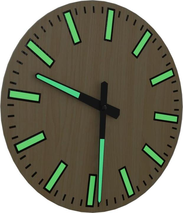 Produktbild VidaXL Wanduhr mit Leuchtendem Skala und Zeiger Gelb Ø30 cm (30 cm)