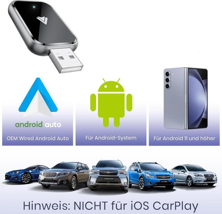 Actual product image PowerGuard Wireless Android Auto Dongle