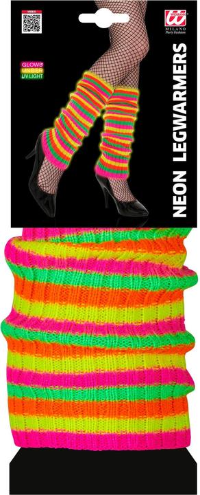 Actual product image Widmann Paar NEON BUNTE STULPEN, One Size Fits Most Adult