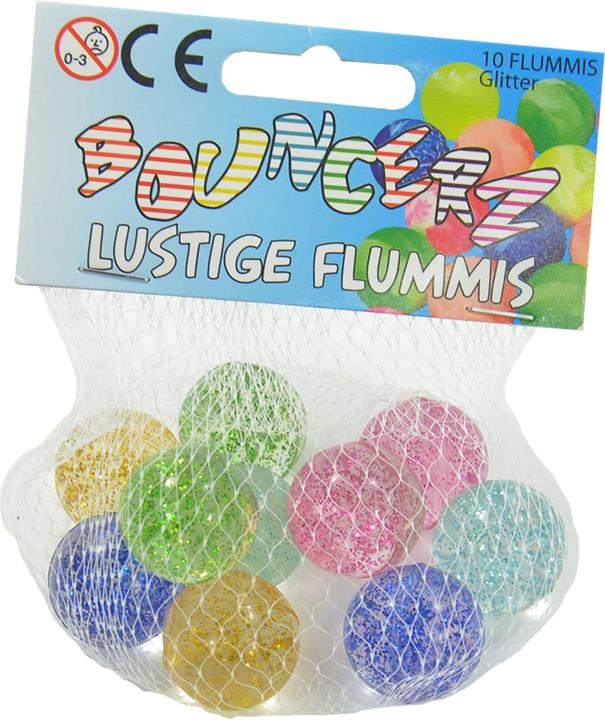 Actual product image Magni Flummis Bouncerz D25mm with glitter 10 net