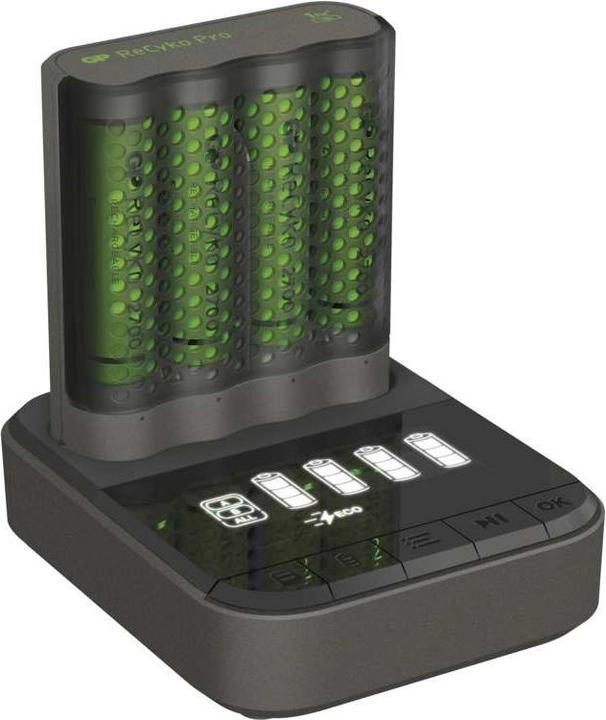 Produktbild GP Batteries GP Pro P461 nabíječka, USB, 60 min. + 4x AA Recyko+ 2700 (1 Stk., AA, AAA)