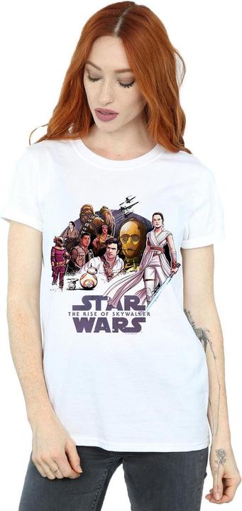 Actual product image Star Wars d Group Womens/Ladies Cotton Boyfriend T-Shirt (5XL)