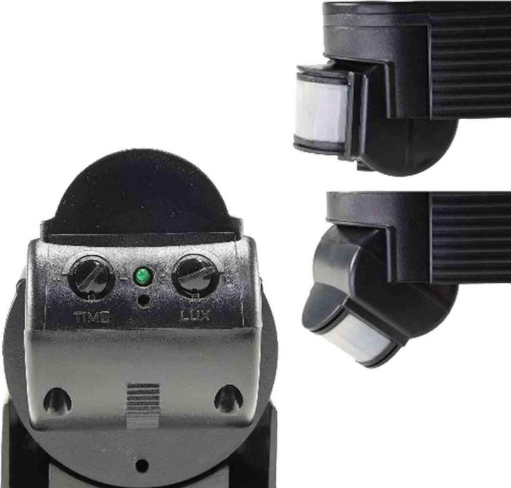 Produktbild Isoled PIR Bewegungsmelder schwarz, 230V, max. 4A, 180° max. 10m Detektionsradius, IP44, Aufputzmont (10 m)