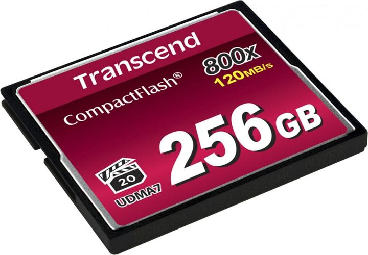 Produktbild Transcend CF Card 256GB MLC 800x R: 120M (256 GB, CF)
