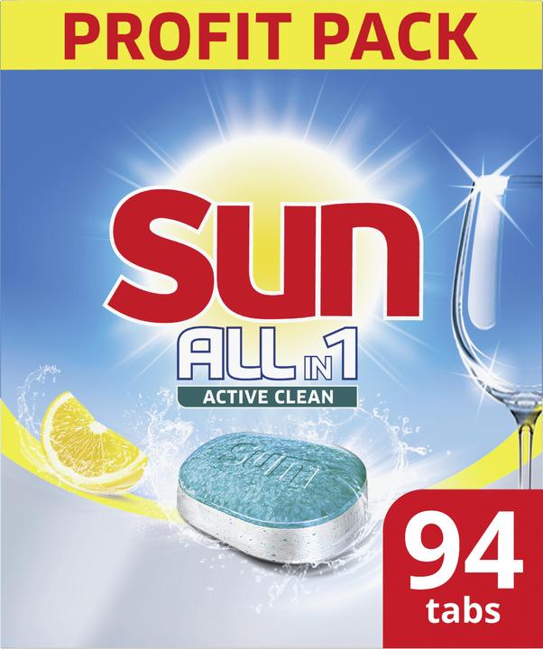 Produktbild Sun All-in-1 Active Clean Lemon 94x (Tabs)