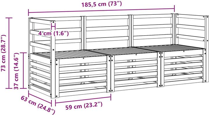 Actual product image vidaXL Gartenmöbel-Sets