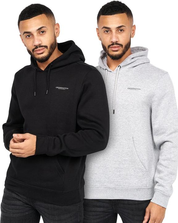 Immagine prodotto Crosshatch Traymax Felpa con Cappuccio Uomo Misura Confezione 2 (XL)