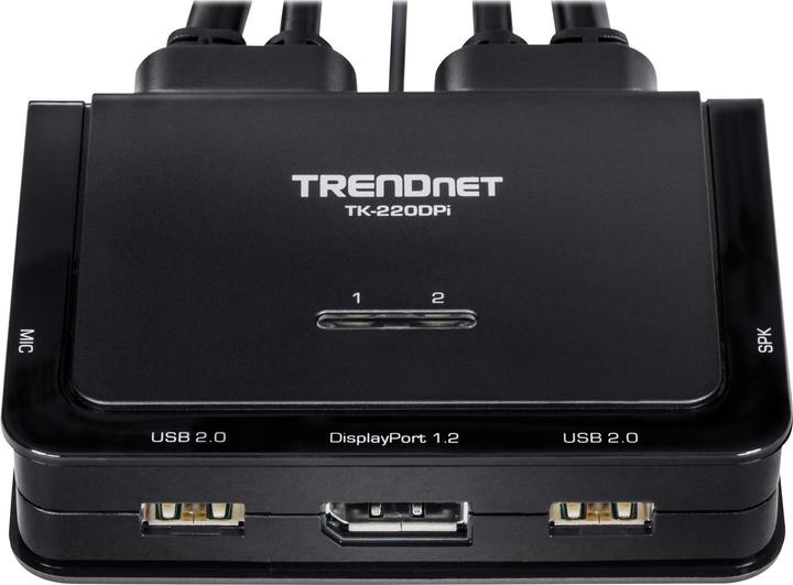 Immagine prodotto Trendnet Switch tastiera/video/mouse (KVM) TK-220DPI Nero