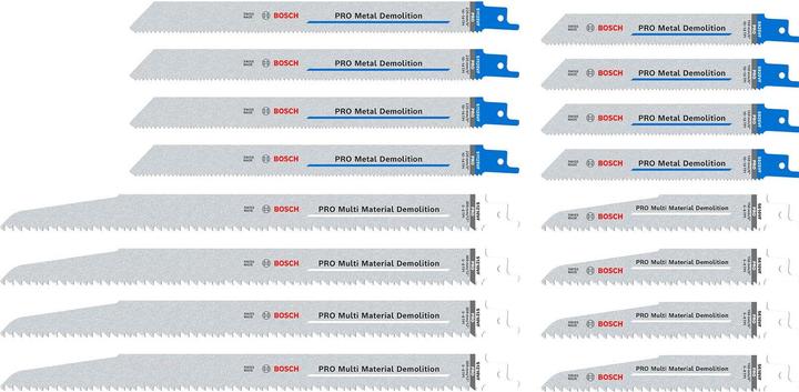 Image du produit Bosch Professional Zubehör PRO Tough Box Demolition Set de feuilles, 16 pcs.