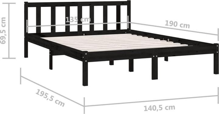 Image du produit vidaXL Bettrahmen (135 x 190 cm)