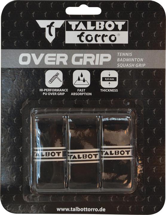 Actual product image Talbot Torro Overgrip tape, blister pack of 3 Overgrip tape, thickness: 0.6 mm, length: 1.13 m/width: 27 mm
