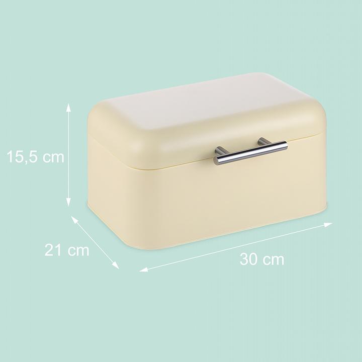 Actual product image Relaxdays Brotkasten mit Deckel und Brotbeutel