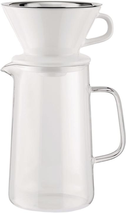 Alessi Filter jug set SLOW COFFEE silver-coloured