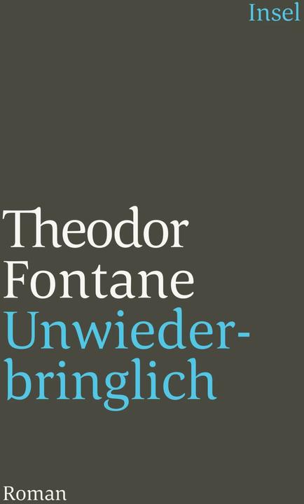 Produktbild Unwiederbringlich (Deutsch, Theodor Fontane, 1994)
