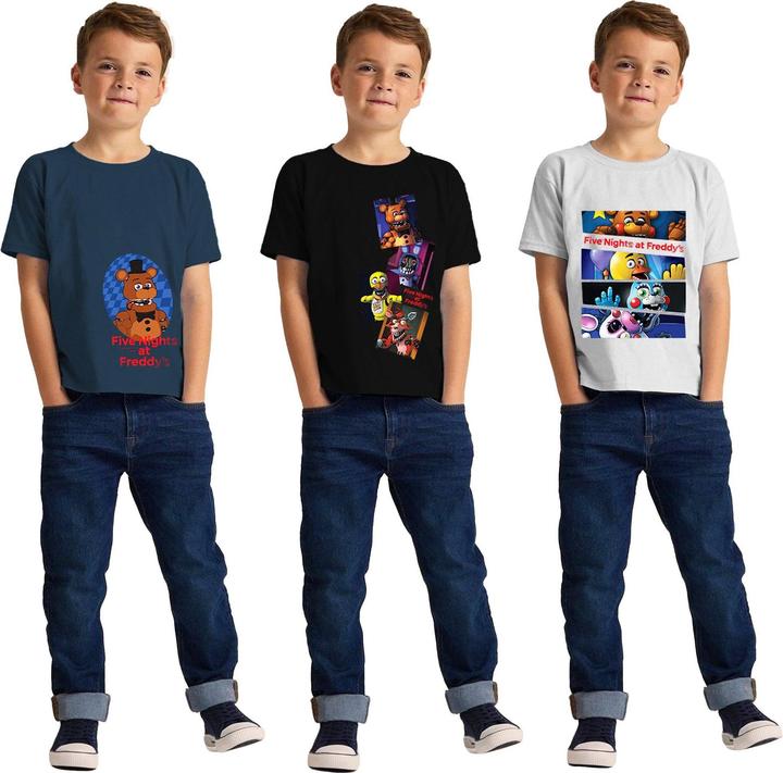 Produktbild Five Nights At Freddys TShirt (3erPack) (128)