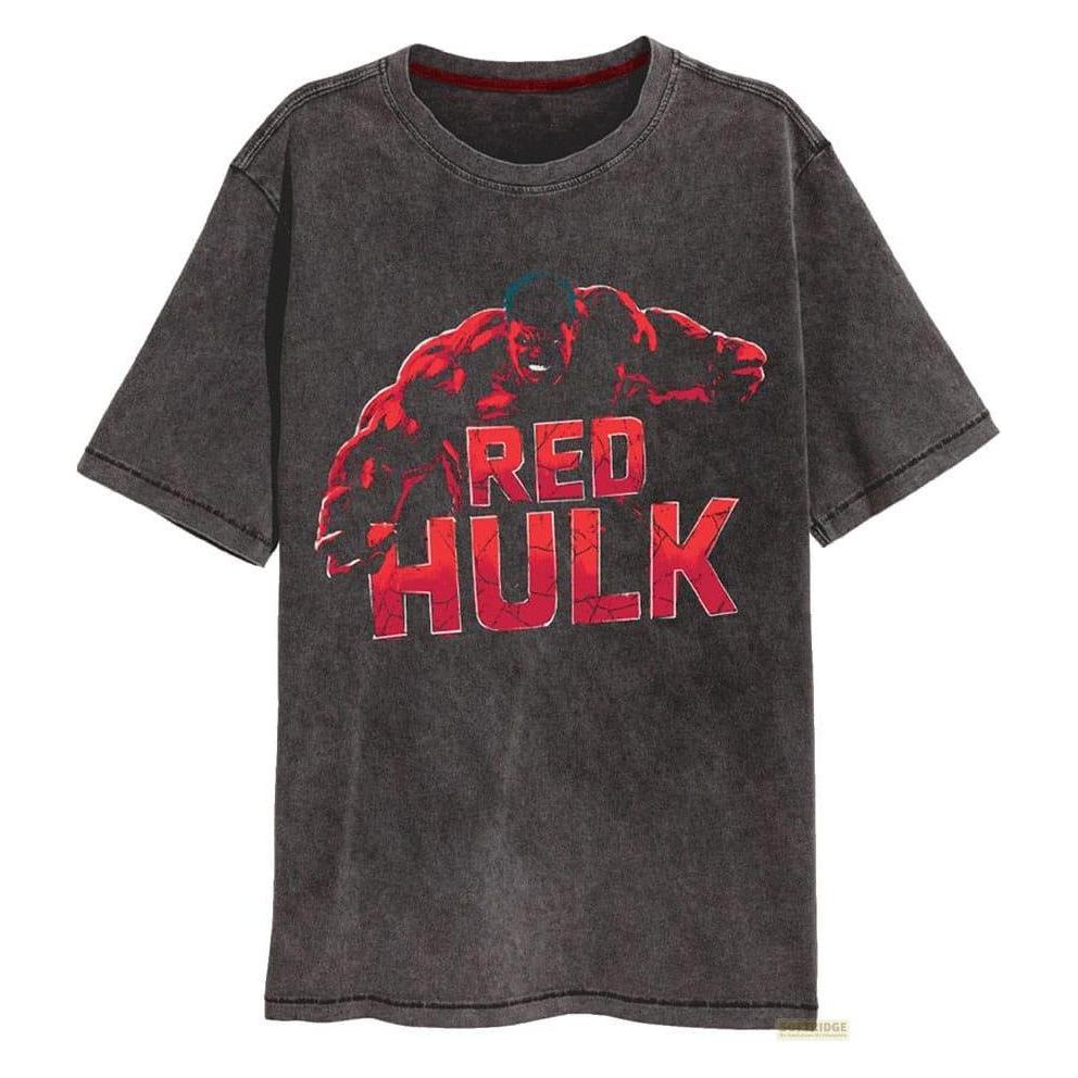 Heroes Inc, Mannen, T-shirts, Captain America Brave New World T-Shirt Red Hulk Grösse S, Rood, (S)
