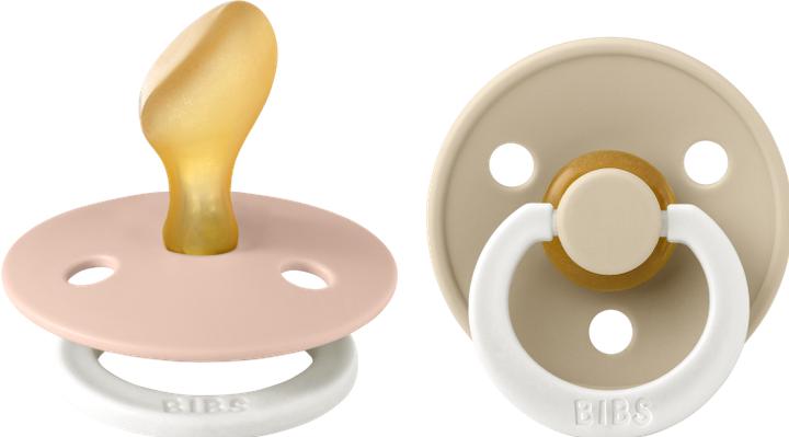 Produktbild Bibs Nuggi Colour 2 PACK Latex Anatomical 6-12m Blush GLOW Vanilla GLOW (2 x, 6 - 12 Monate)