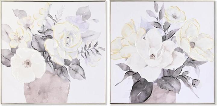 DKD Home Decor Painting Traditional Vase 80 x 3,5 x 80 cm (2 Units) (80 x 80 cm)