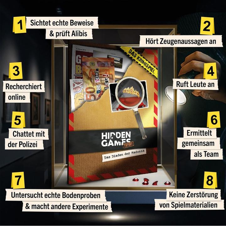 Productafbeelding Hidden Games Casus 2 - Het diadeem van de Madonna (Duits, 1 - 6 Spelers)