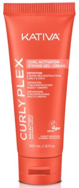 Produktbild Kativa Curly Plex Curl Activator Strong Gel Cream - 240 Ml (Haargel, 240 ml)