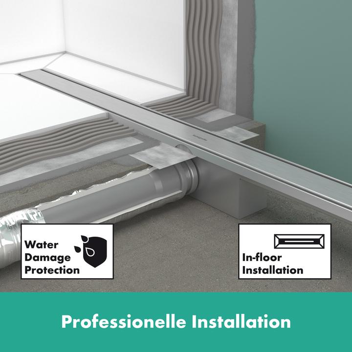 Actual product image hansgrohe HG RainDrain Compact complete shower channel set 1200mm (1200 mm)