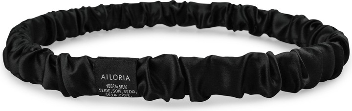 Actual product image Ailoria LUXE LOOP Silk Hair Band (black) (Emblazonments)