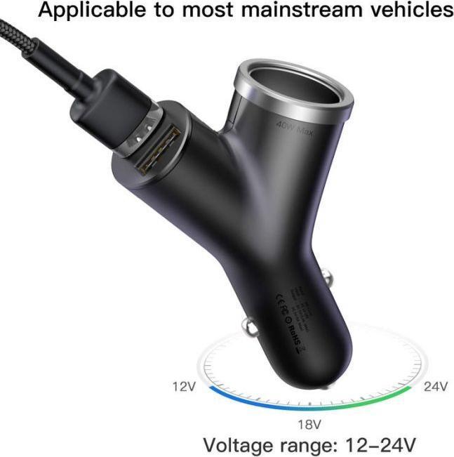Image du produit Baseus Chargeur de voiture Y