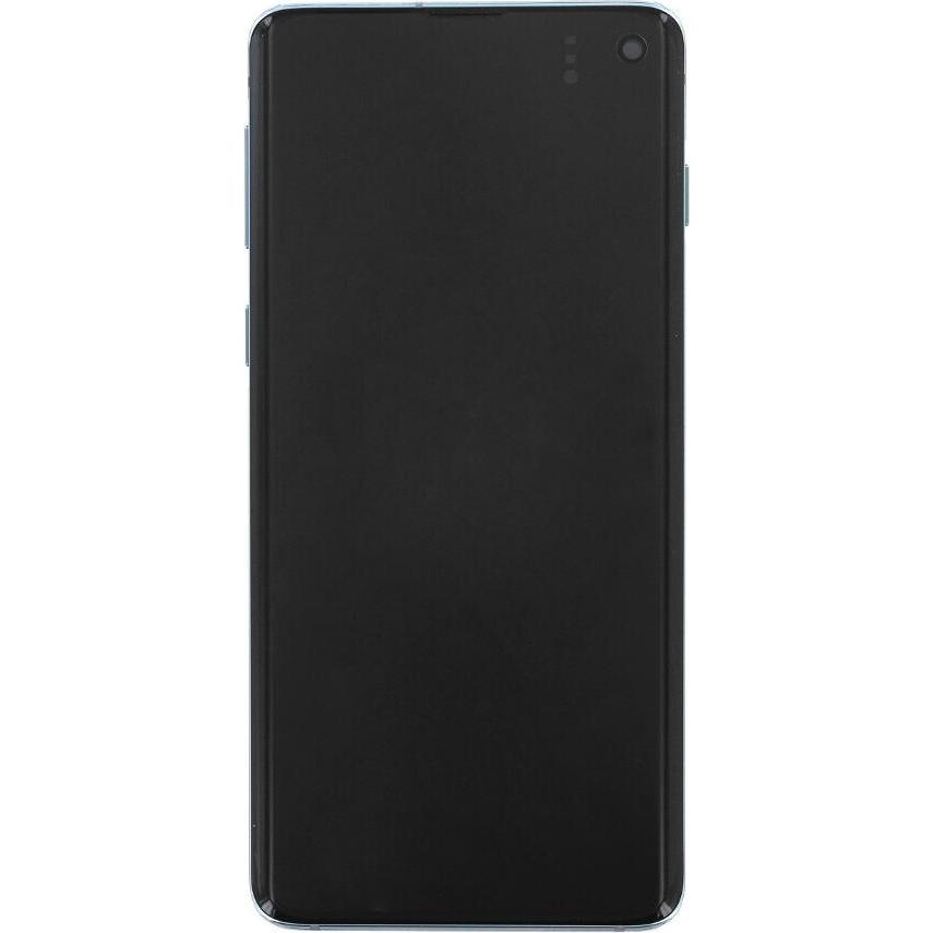 Samsung Display-Einheit G973F Galaxy S10 prism blue GH82-18850C + Rahmen (Display, Galaxy S10), Mobilgerät Ersatzteile, ...
