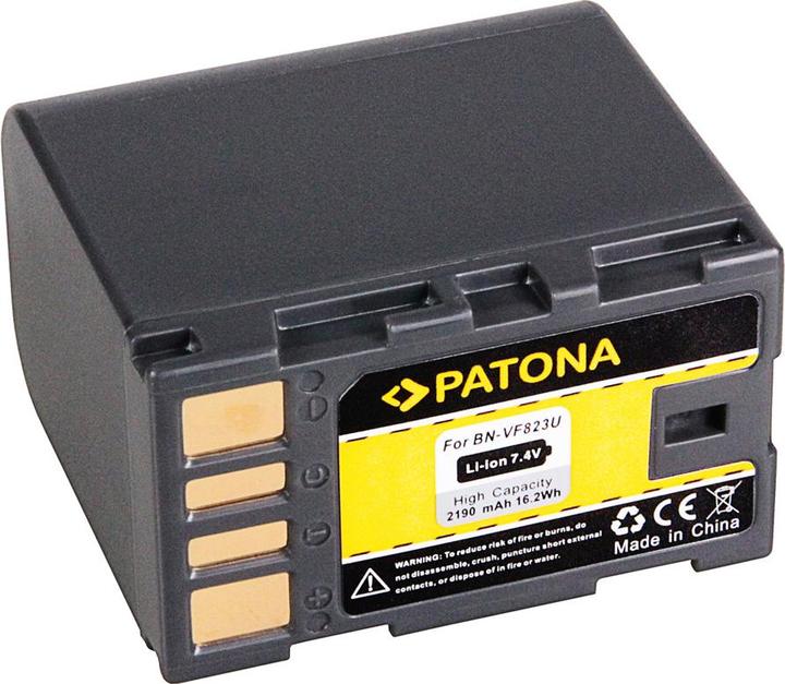 Actual product image Patona Battery f. JVC BN-VF823U BN-VF808 BN-VF808U BN-VF815 BN-VF815U (Camera battery)