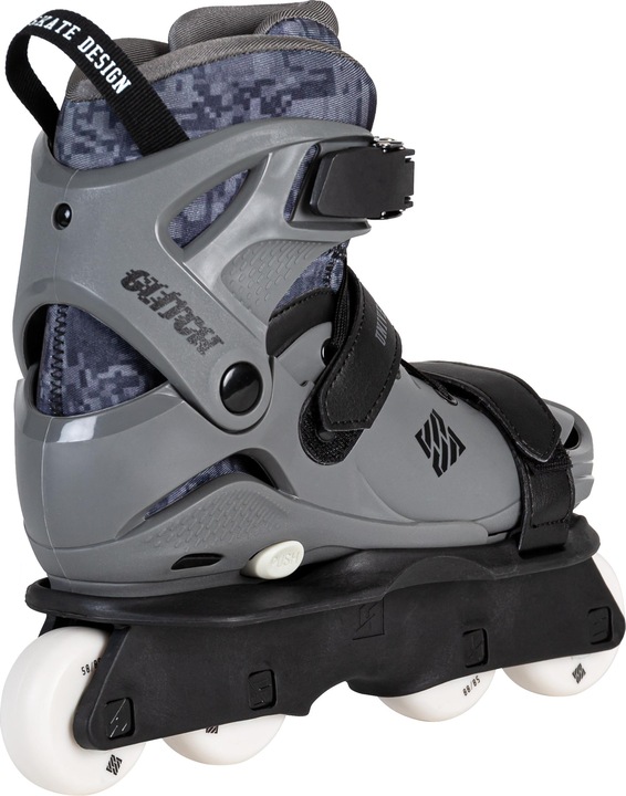 Actual product image Powerslide Rollschuhe Glitch adj. GrauSchwarz 35-38 (37)
