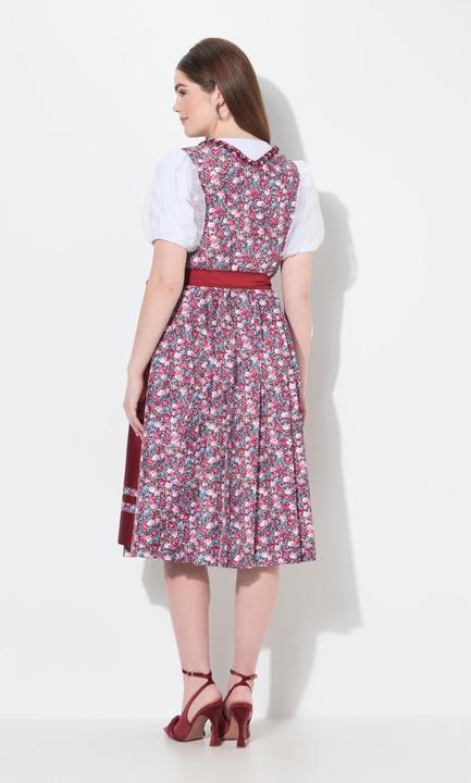 Produktbild Ulla Popken Midi-Dirndl, Schnürung, Carré-Ausschnitt, ärmellos (60)