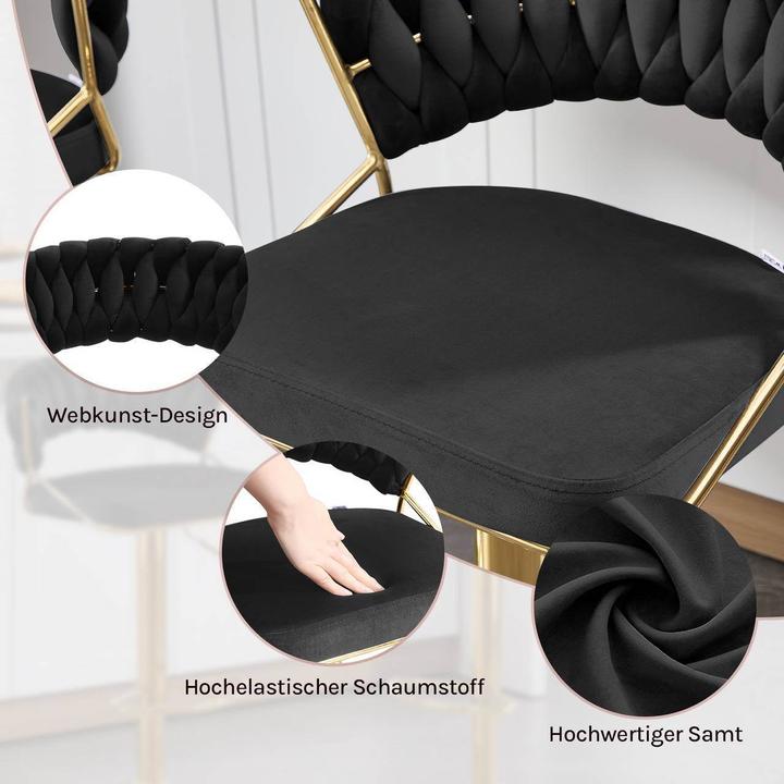 Produktbild Woltu 2x Barhocker höhenverstellbar