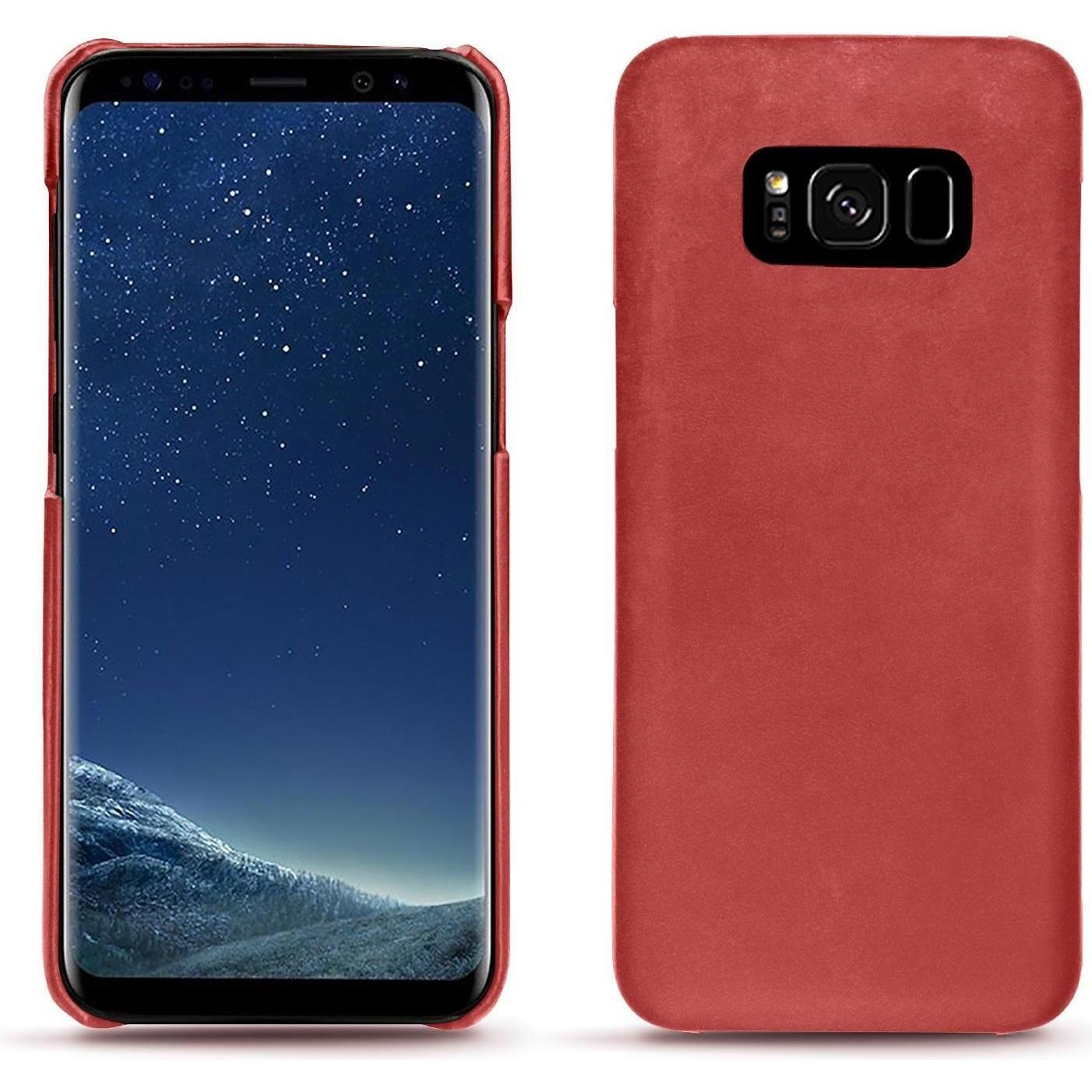 Noreve Lederschutzhülle (Samsung Galaxy S8+), Smartphone Hülle, Rot