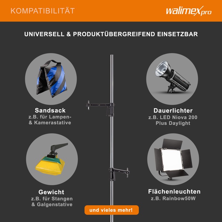 Produktbild Walimex pro Pro Rollstativ (223 cm, 12 kg)