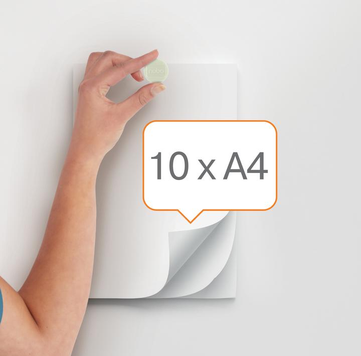 Actual product image Nobo Magnet round 38mm 1915308 white 10 pieces (10 x)