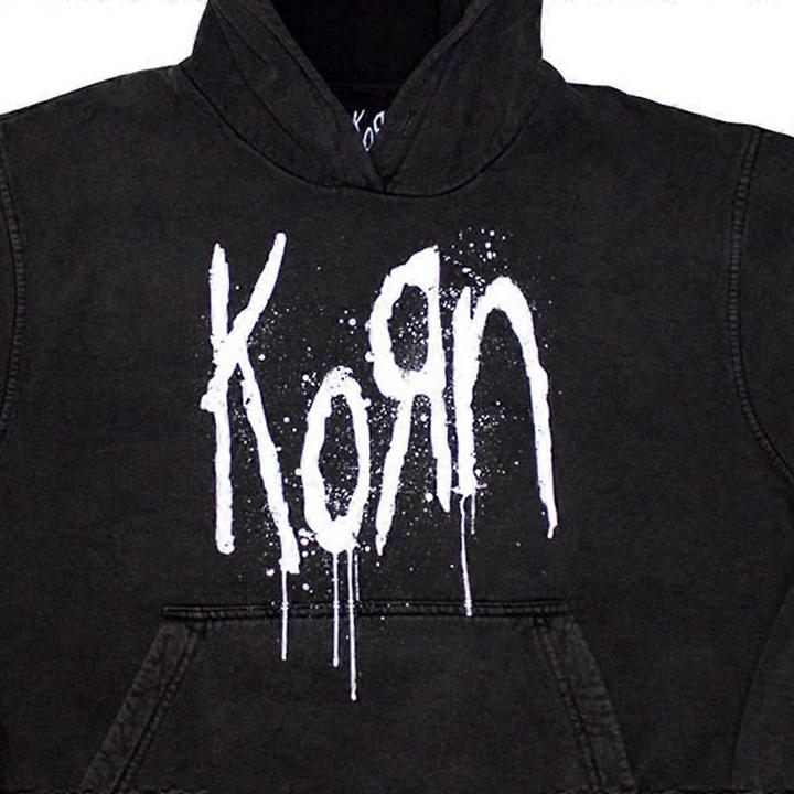 Actual product image Korn Unisex Adult Still A Freak Back Print Stone Wash Pullover Hoodie (L)