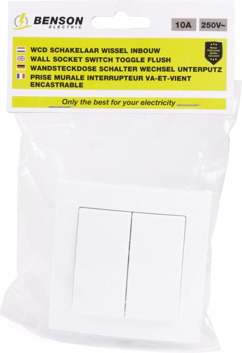 Produktbild Benson Electric Serienschalter Unterputz weiss