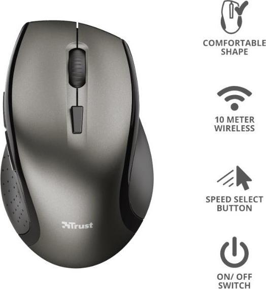 Productafbeelding Trust Kuza muis voor rechtshandigen