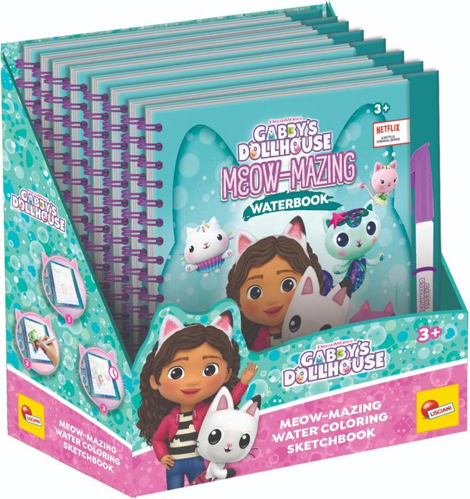 Immagine prodotto Lisciani Il Libro Degli Schizzi Della Casa Delle Bambole Di Gabby Meow-Mazing Waterbook In Esposizione 8