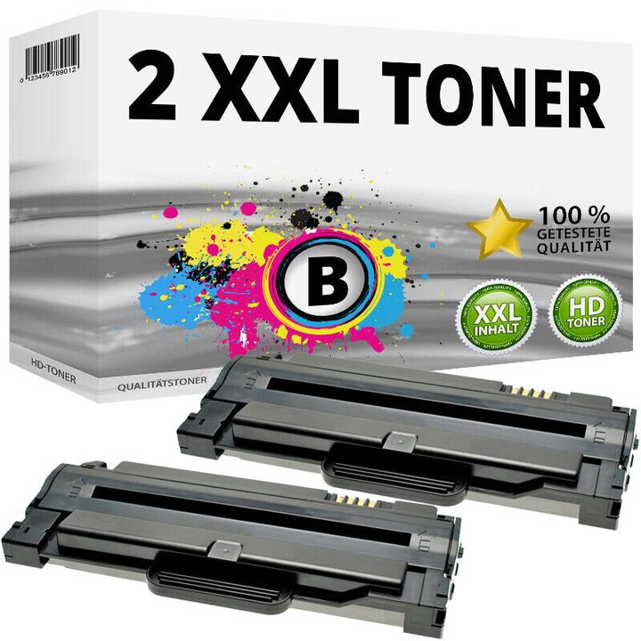 Produktbild Druckfuxx 2x XXL TONER MLT-D1052L für Samsung ML-1910 ML-1915 ML-2525V ML-2540R