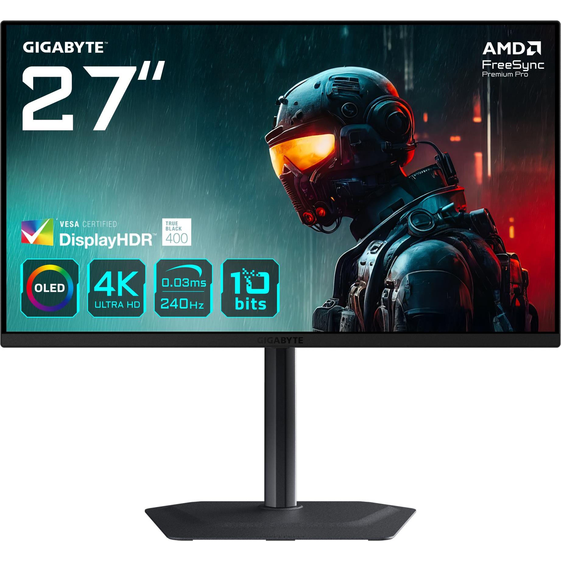 Gigabyte MO27U2 (3840 x 2160 Pixel, 27"), Monitor, Schwarz