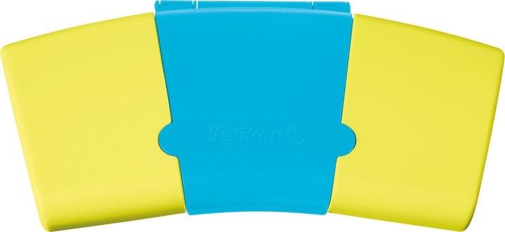 Produktbild Pelikan Deckfarbkasten ProColor 735, 12 Farben, trkis/gelb (Türkis, Neongelb, 12 ml)