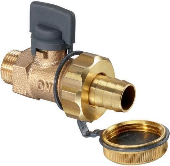 Actual product image Oventrop OV KFE ball valve PN 16, gunmetal DN 15, 1/2inch AG