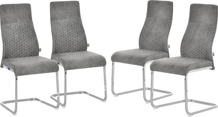 Image du produit Homcom Chaises de salle à manger, lot de 4