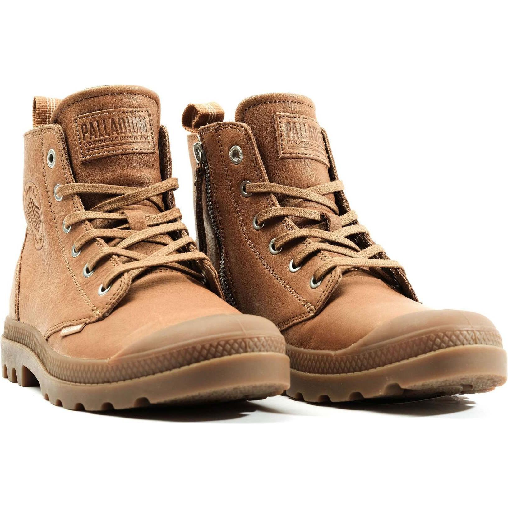 Thumbnail - Palladium, Herren, Boots + Stiefel, Pampa Hi Zip Leather ESS - 41288, Braun, (37)