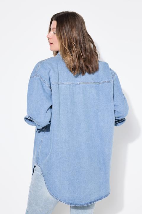 Immagine prodotto Studio Untold Camicia di jeans dal taglio oversize con collo da camicia (50, 52)