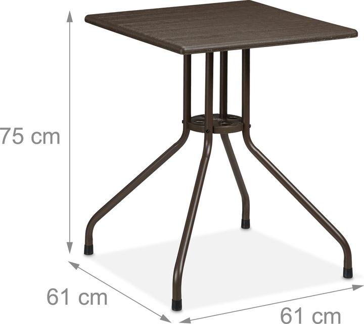 Produktbild Relaxdays Gartentisch (61 cm)