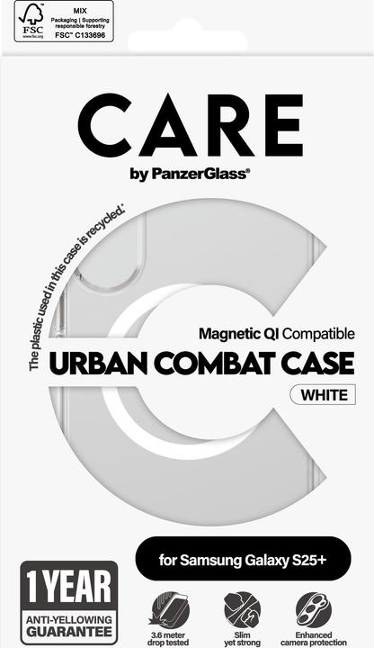 Immagine prodotto PanzerGlass CRRFUWQG37942, Cover, Samsung, Samsung - Galaxy S 2025 Plus, Trasparente