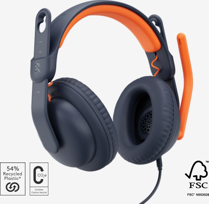 Image du produit Logitech Zone Learn - CLASSIC BLUE - OVER EAR AUX 3.5mm - EDU